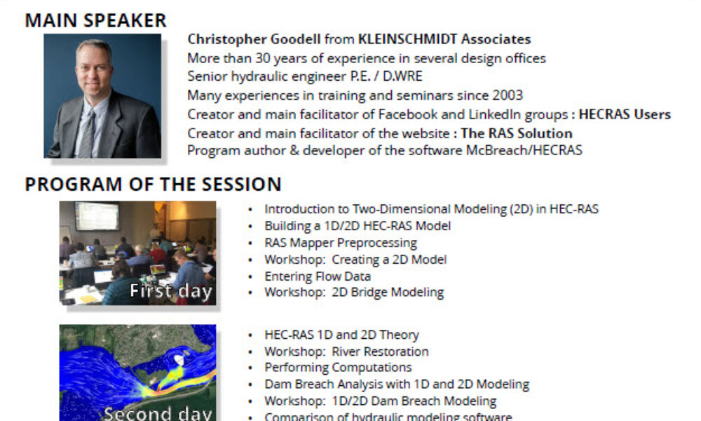 1D/2D HEC-Ras France Modeling Course