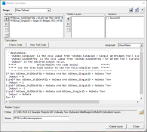 RASter Calculator scripting for RAS Mapper - Kleinschmidt
